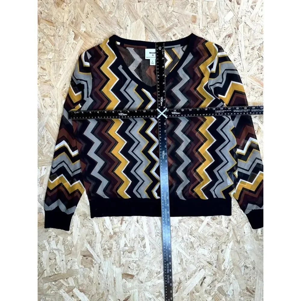 Missoni for Target 20th Anniversary Chevron Knit V-Neck Sweater Mens